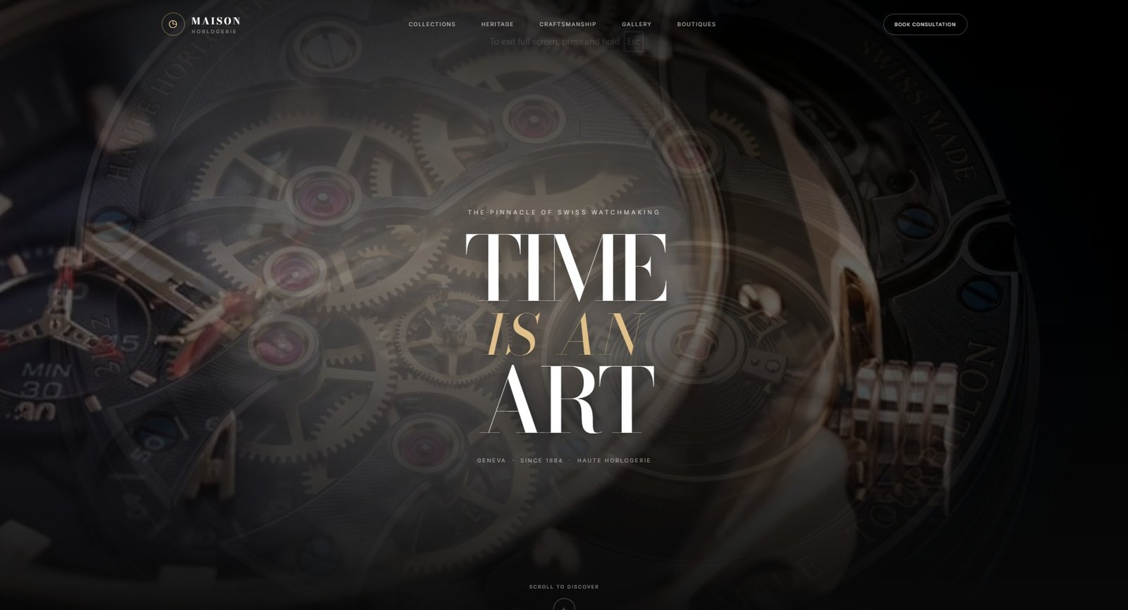Maison Horlogerie — Haute Horlogerie