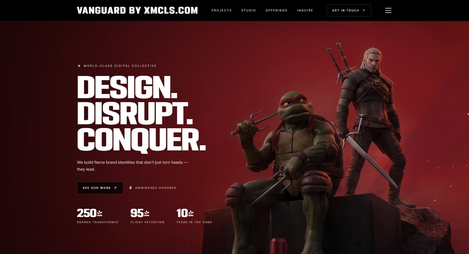 Vanguard — Design. Disrupt. Conquer.